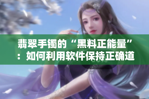 翡翠手镯的“黑料正能量”：如何利用软件保持正确道德导向