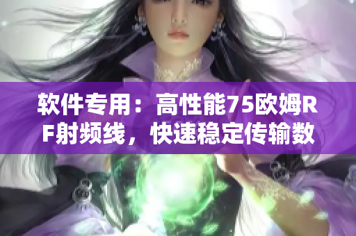 软件专用：高性能75欧姆RF射频线，快速稳定传输数据。