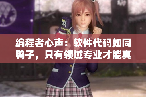 编程者心声：软件代码如同鸭子，只有领域专业才能真正理解