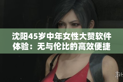 沈阳45岁中年女性大赞软件体验：无与伦比的高效便捷