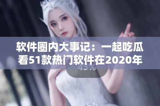 软件圈内大事记：一起吃瓜看51款热门软件在2020年的亮点与变革