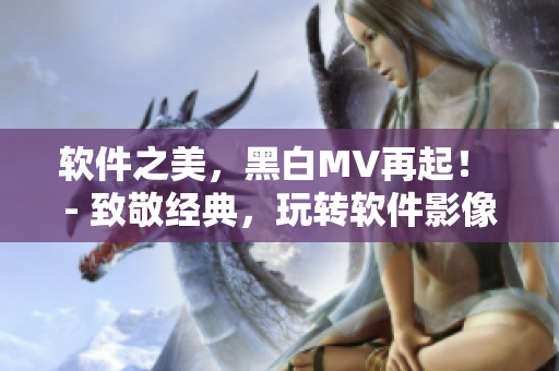 软件之美，黑白MV再起！ - 致敬经典，玩转软件影像