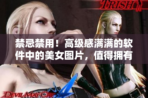 禁忌禁用！高级感满满的软件中的美女图片，值得拥有