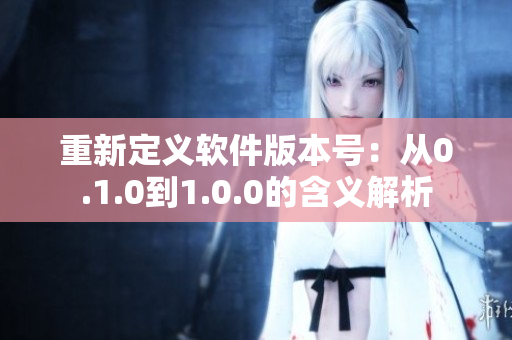 重新定义软件版本号：从0.1.0到1.0.0的含义解析