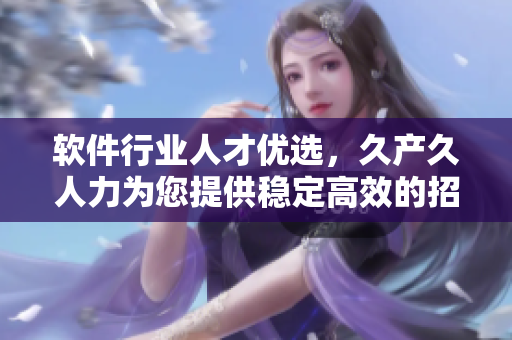 软件行业人才优选，久产久人力为您提供稳定高效的招聘解决方案！