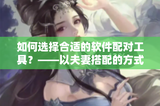 如何选择合适的软件配对工具？——以夫妻搭配的方式来看