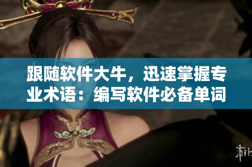 跟随软件大牛，迅速掌握专业术语：编写软件必备单词！