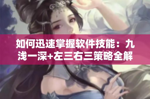 如何迅速掌握软件技能：九浅一深+左三右三策略全解析