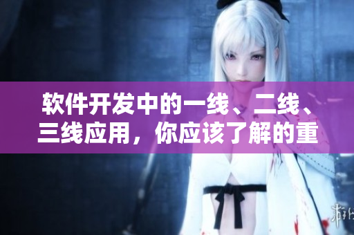 软件开发中的一线、二线、三线应用，你应该了解的重要性