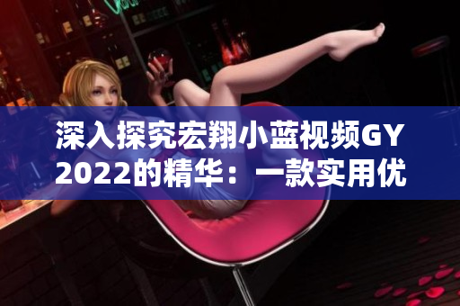 深入探究宏翔小蓝视频GY2022的精华：一款实用优秀的软件技术平台