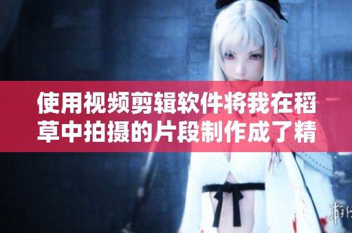 使用视频剪辑软件将我在稻草中拍摄的片段制作成了精彩小视频