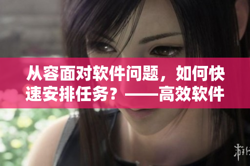 从容面对软件问题，如何快速安排任务？——高效软件编写管理指南