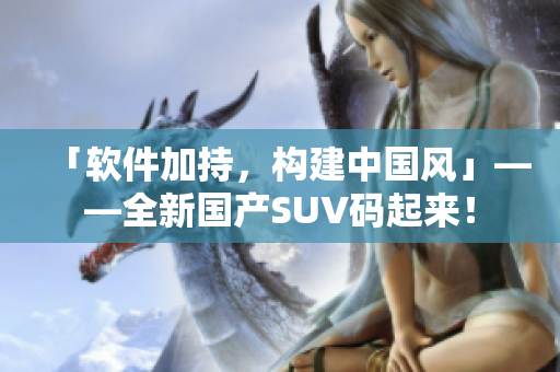 「软件加持，构建中国风」——全新国产SUV码起来！