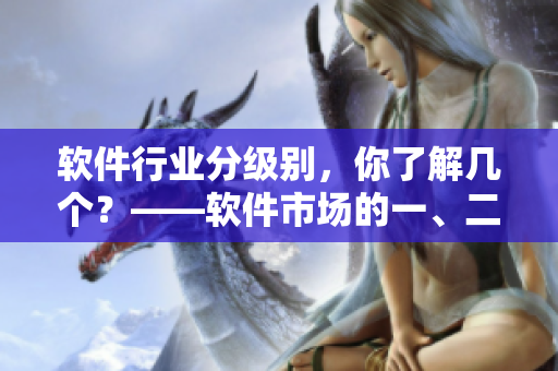 软件行业分级别，你了解几个？——软件市场的一、二、三线产区介绍