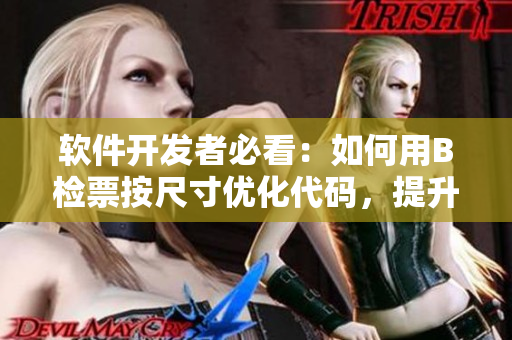 软件开发者必看：如何用B检票按尺寸优化代码，提升软件性能