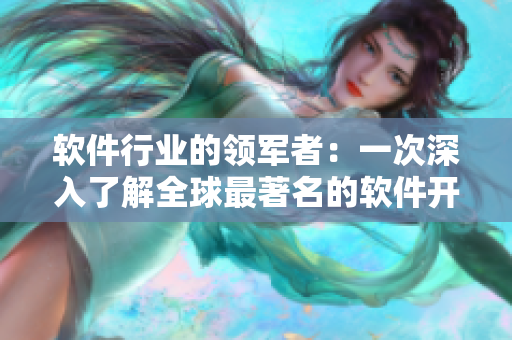 软件行业的领军者：一次深入了解全球最著名的软件开发公司