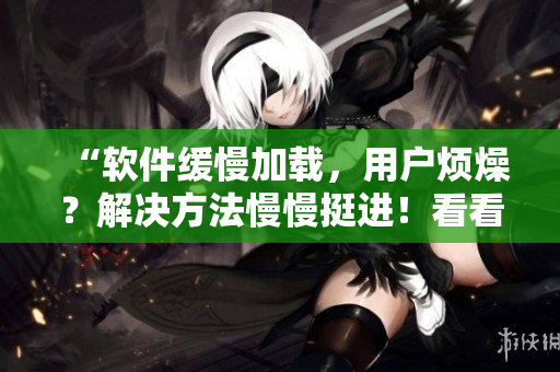“软件缓慢加载，用户烦燥？解决方法慢慢挺进！看看张娟的经验”