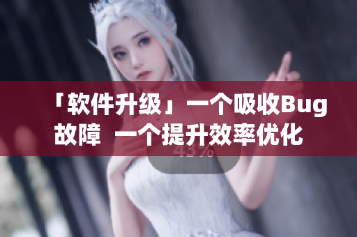 「软件升级」一个吸收Bug故障  一个提升效率优化