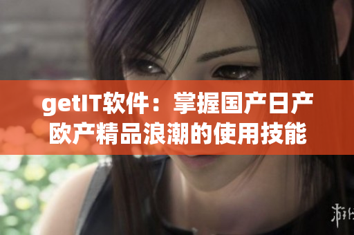 getIT软件：掌握国产日产欧产精品浪潮的使用技能