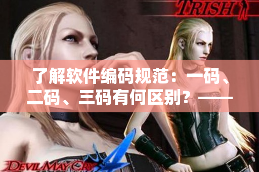 了解软件编码规范：一码、二码、三码有何区别？——一个编辑的分析