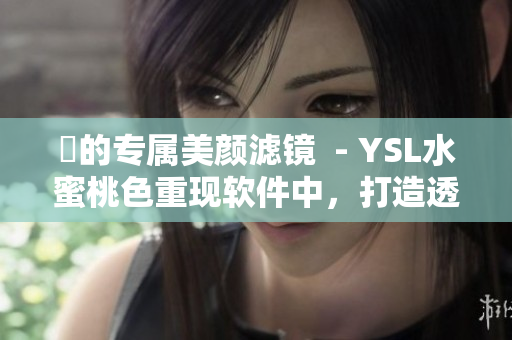 妳的专属美颜滤镜  - YSL水蜜桃色重现软件中，打造透亮粉嫩肌肤