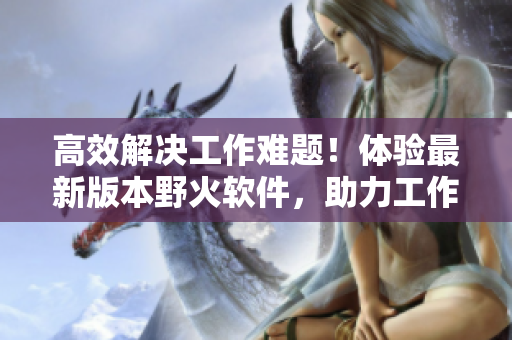高效解决工作难题！体验最新版本野火软件，助力工作提速