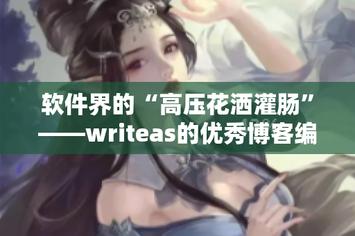 软件界的“高压花洒灌肠”——writeas的优秀博客编辑工具