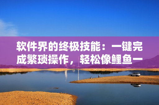 软件界的终极技能：一键完成繁琐操作，轻松像鲤鱼一样喝水