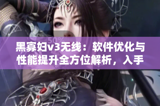 黑寡妇v3无线：软件优化与性能提升全方位解析，入手指南